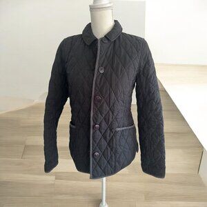 LL BEAN Vintage Black Quilted Jacket Size 0